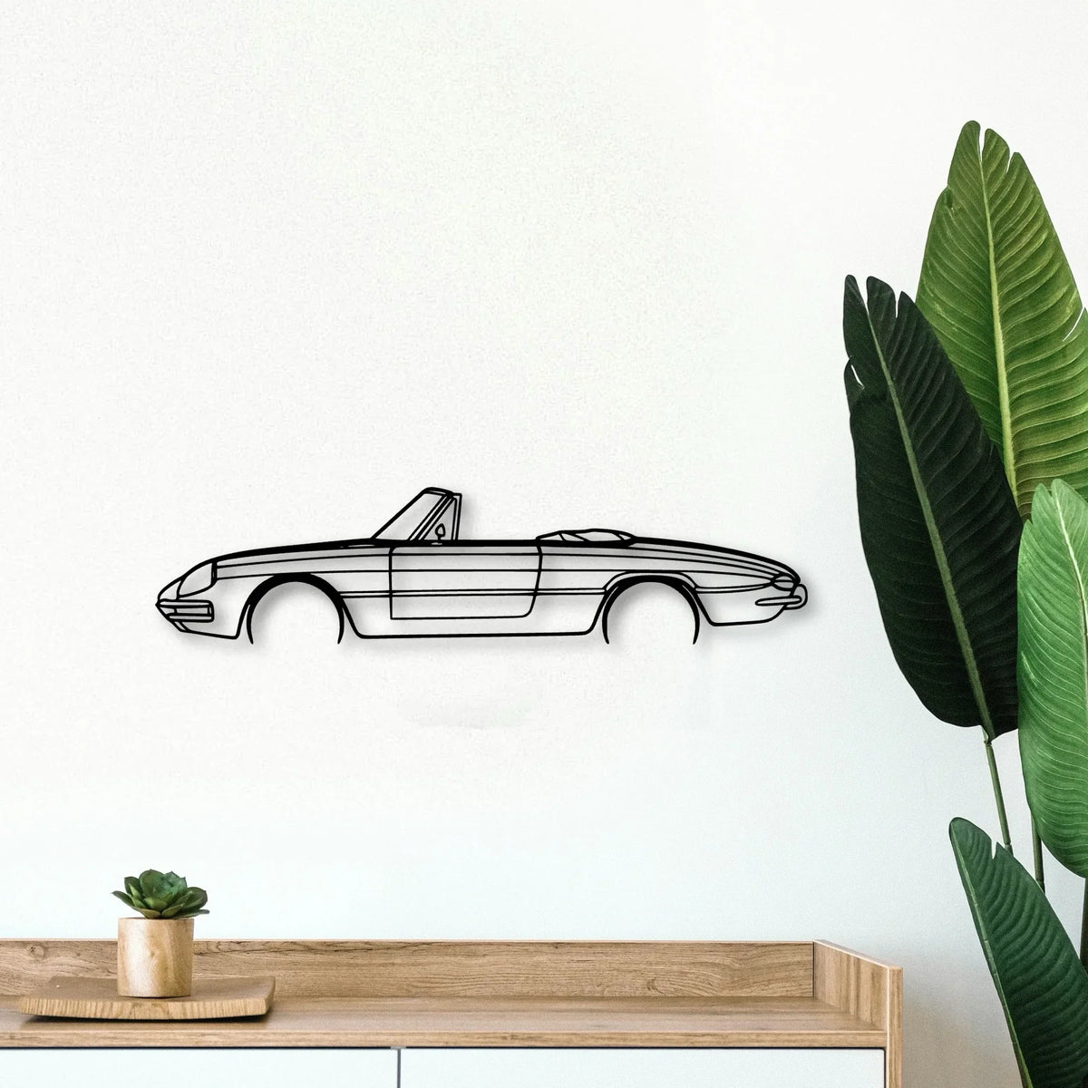 Duetto 1967 Classic Silhouette Metal Wall Art - Tinvibe