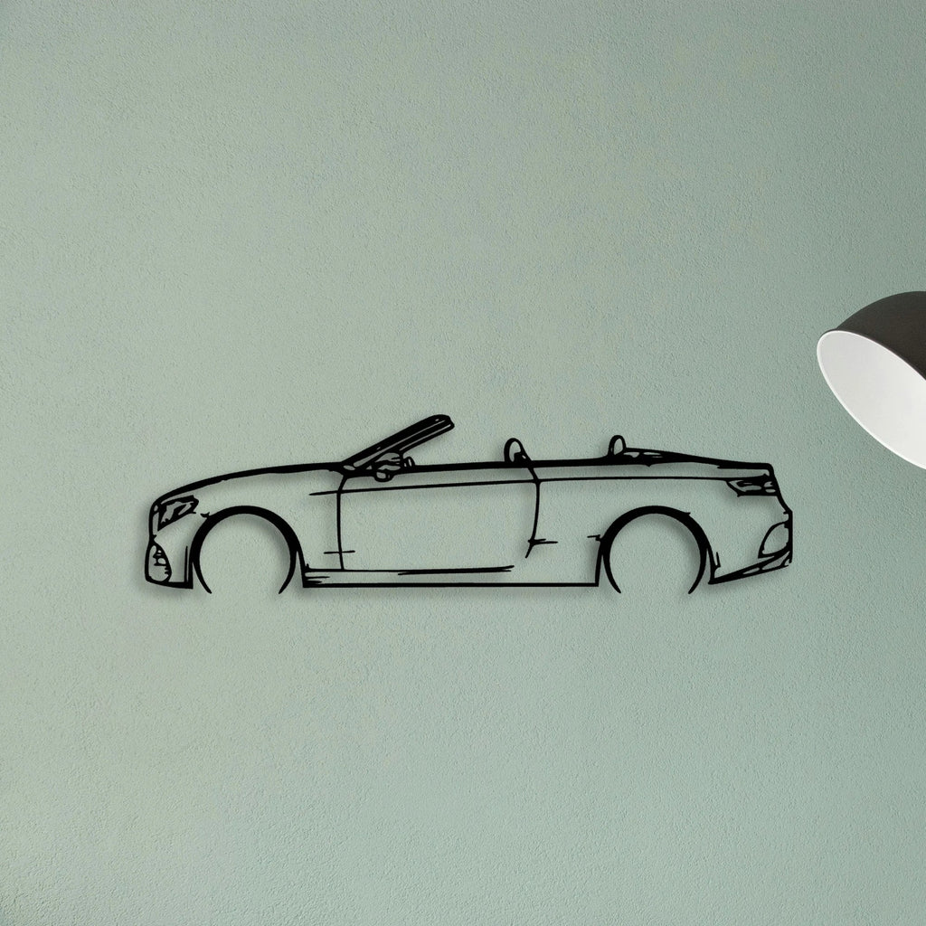 E450 2020 Cabrio Classic Silhouette Metal Wall Art - Tinvibe