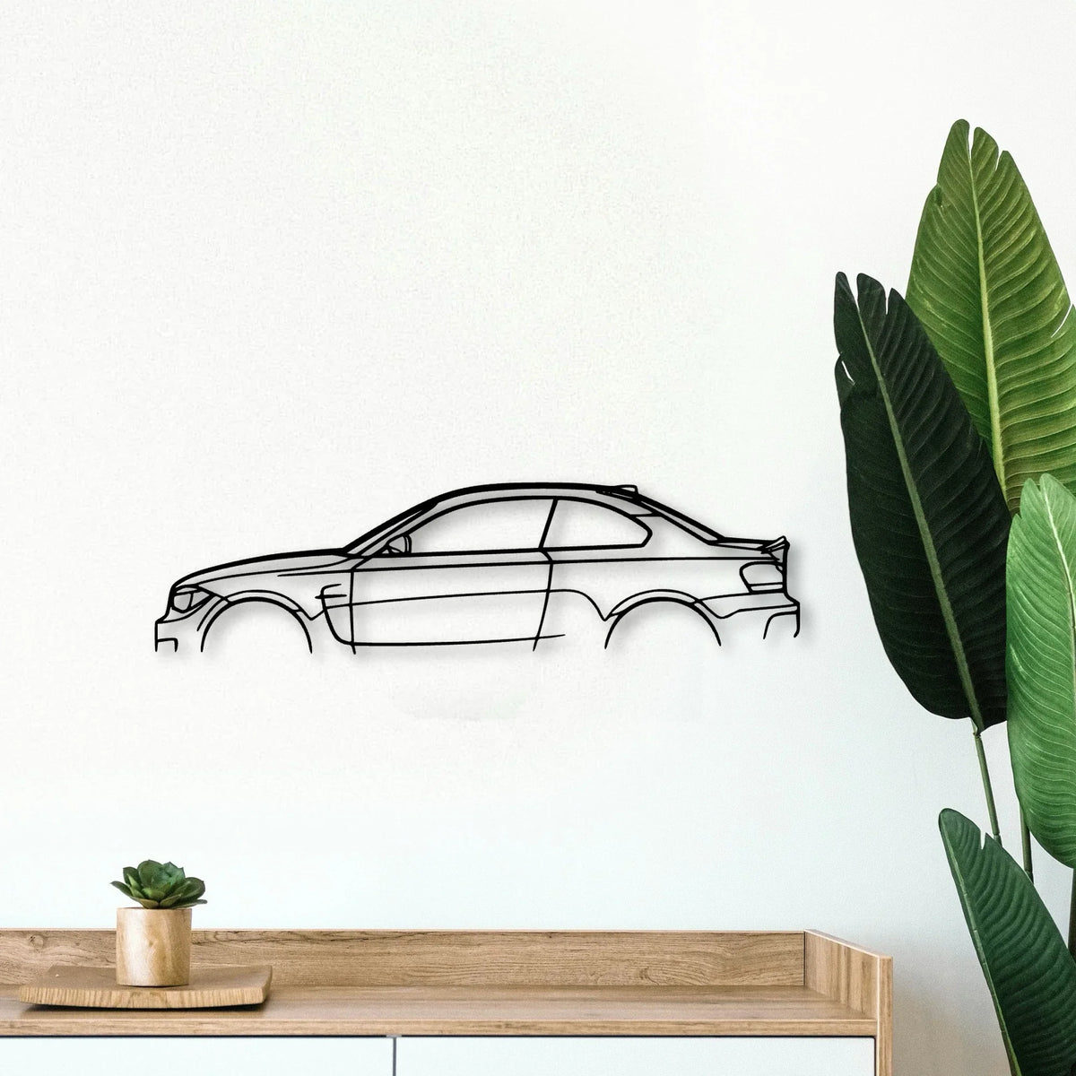 E82 1M Classic Silhouette Metal Wall Art - Tinvibe