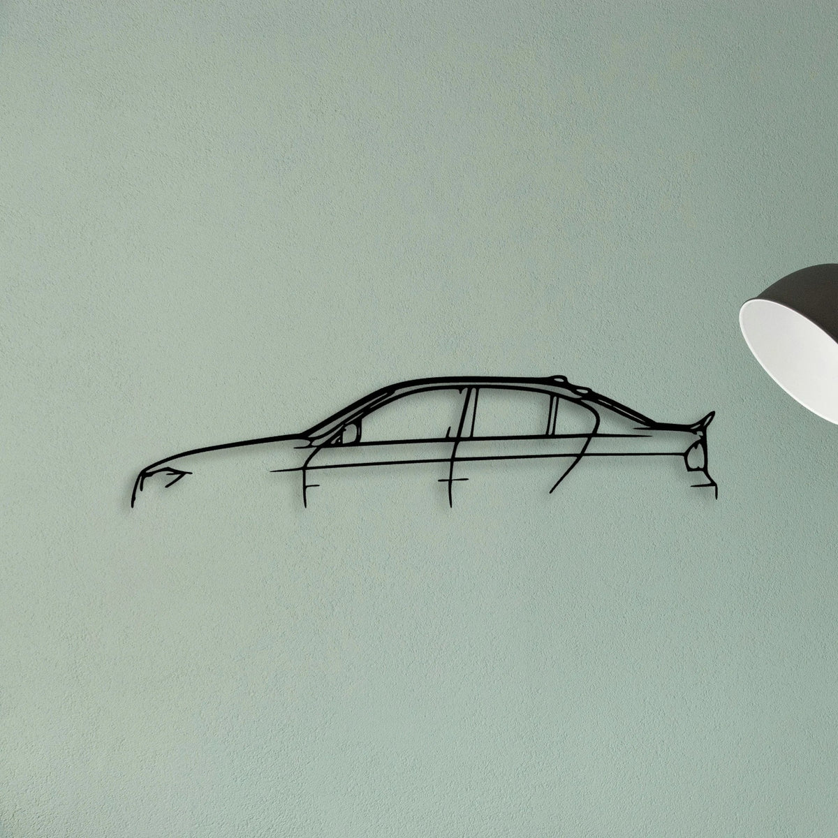 E90 2007 Classic Silhouette Metal Wall Art - Tinvibe