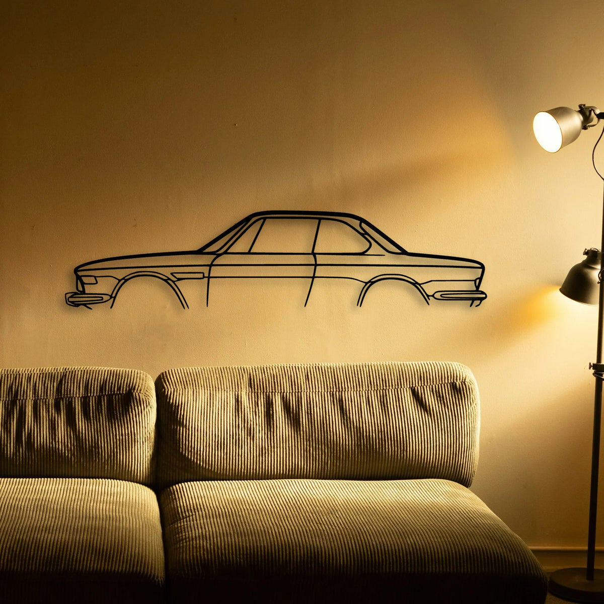 E9 3 0 CSL Classic Silhouette Metal Wall Art - Tinvibe