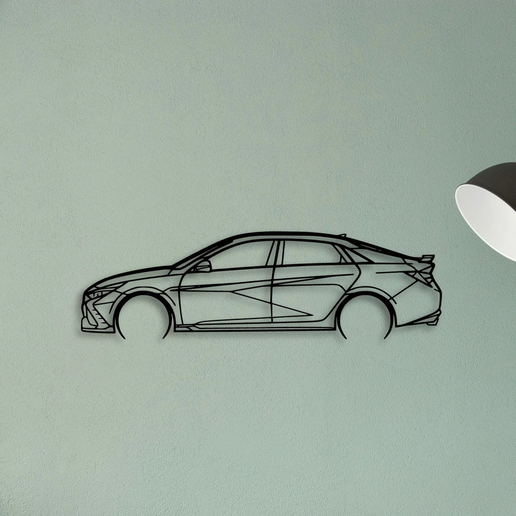 Elantra N 2022 Classic Silhouette Metal Wall Art - Tinvibe