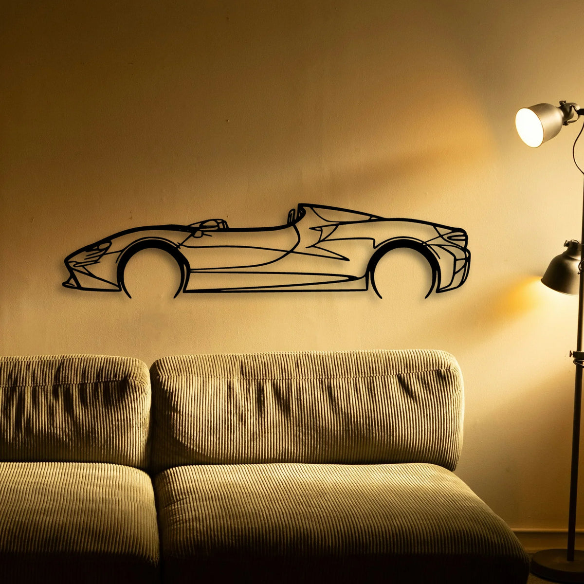 Elva 2022 Classic Silhouette Metal Wall Art - Tinvibe