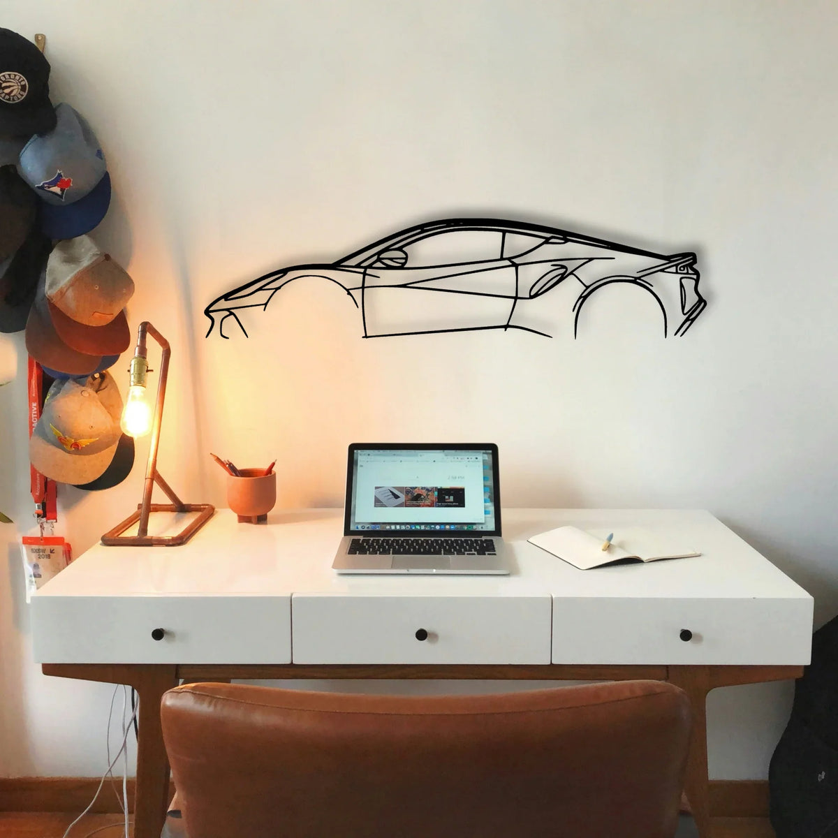 Emira 2 Classic Silhouette Metal Wall Art - Tinvibe