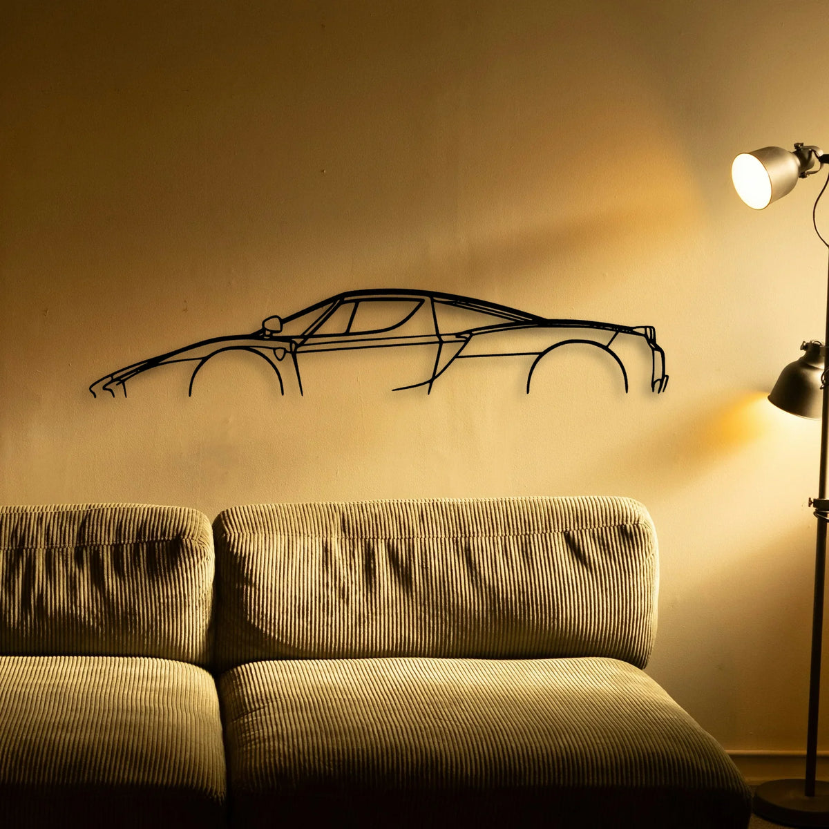 Enzo Classic Silhouette Metal Wall Art - Tinvibe