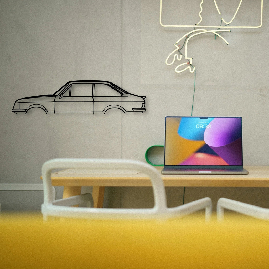 Escort MK2 RS1800 Classic Silhouette Metal Wall Art - Tinvibe