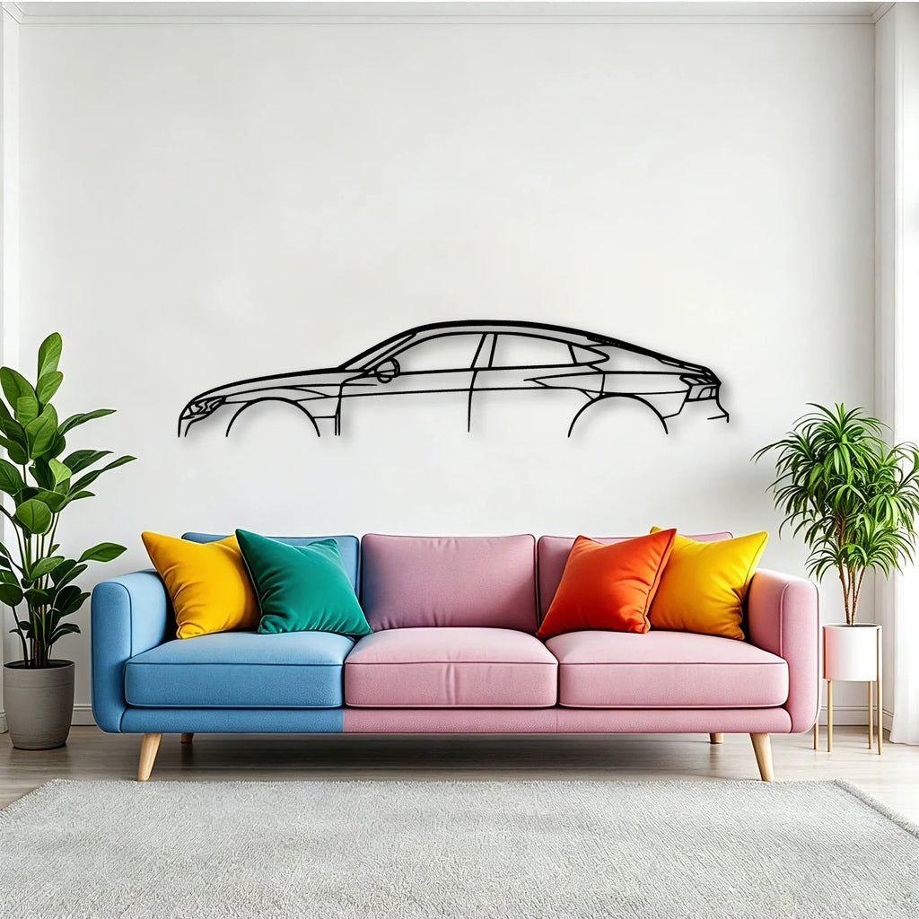 Etron GT Classic Silhouette Metal Wall Art - Tinvibe