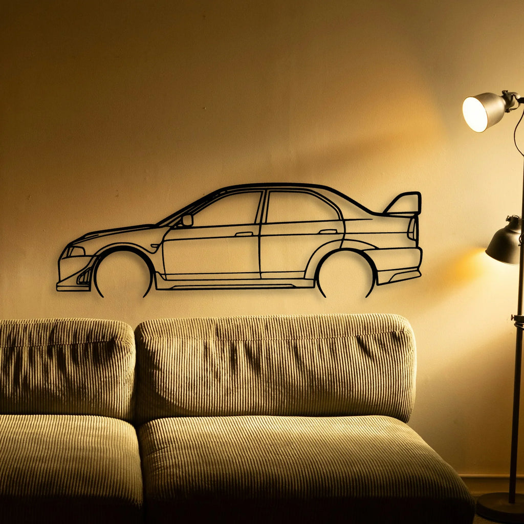 EVO VI 3 Classic Silhouette Metal Wall Art - Tinvibe