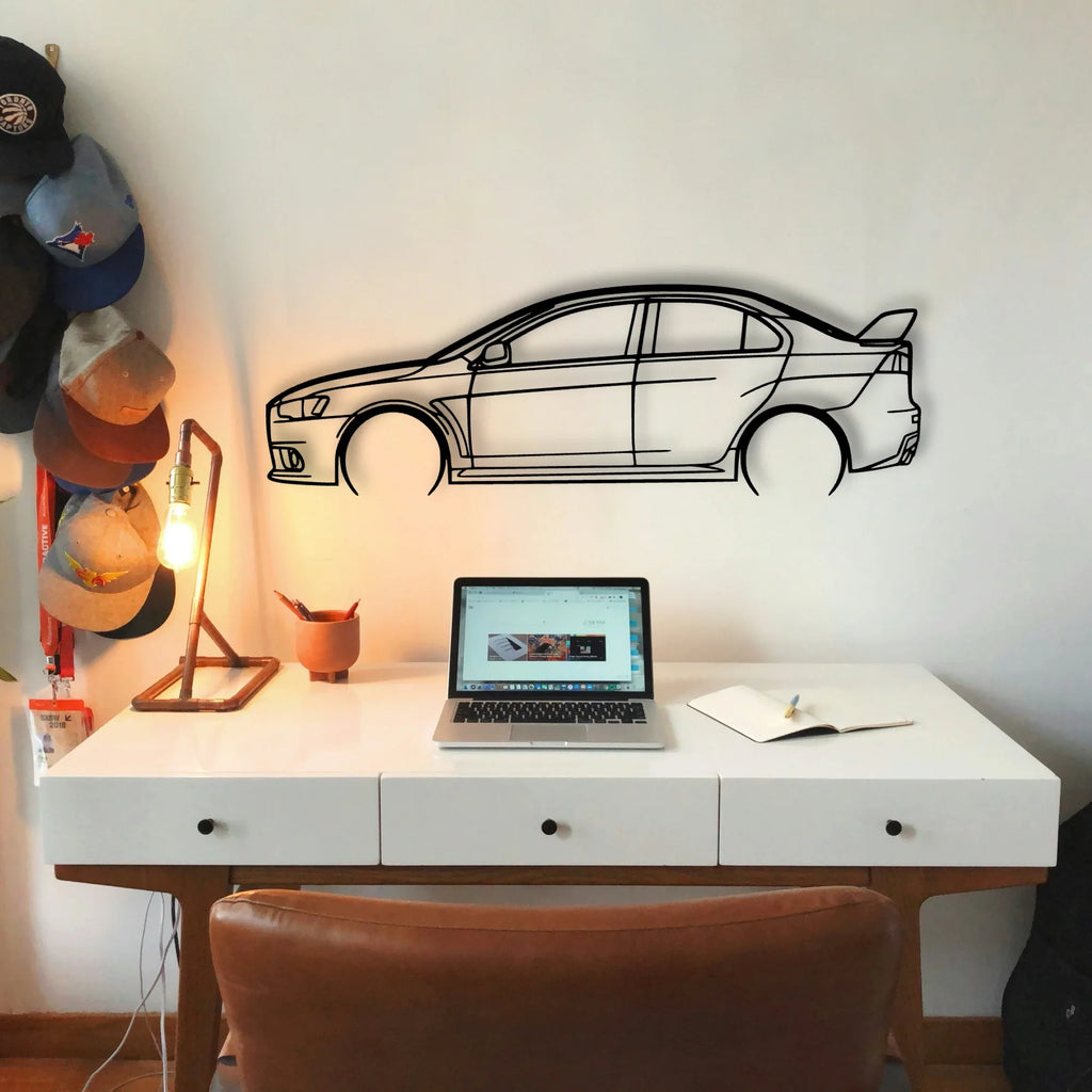 EVO X 2 Classic Silhouette Metal Wall Art - Tinvibe