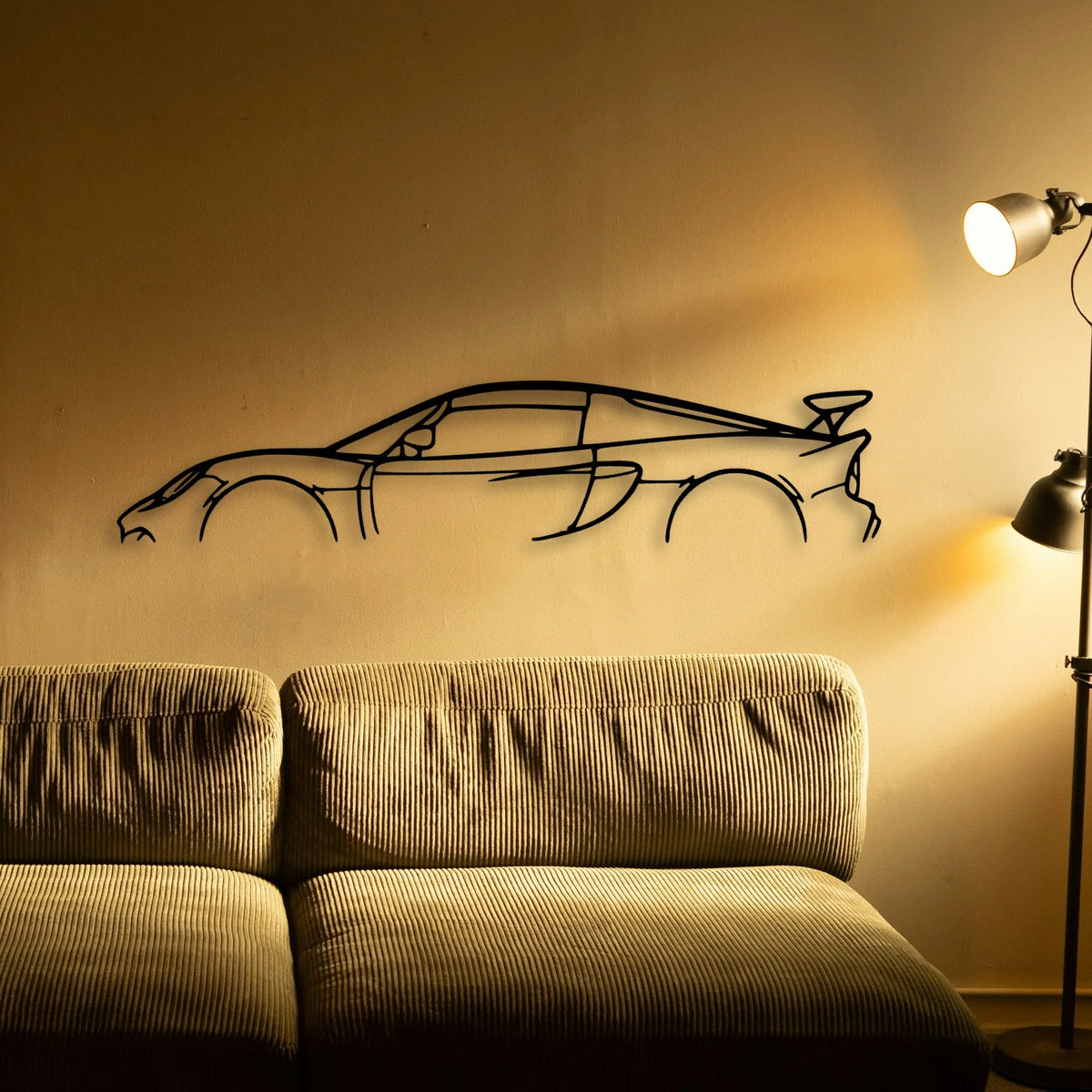 Exige 350 CUP 2017 Classic Silhouette Metal Wall Art - Tinvibe