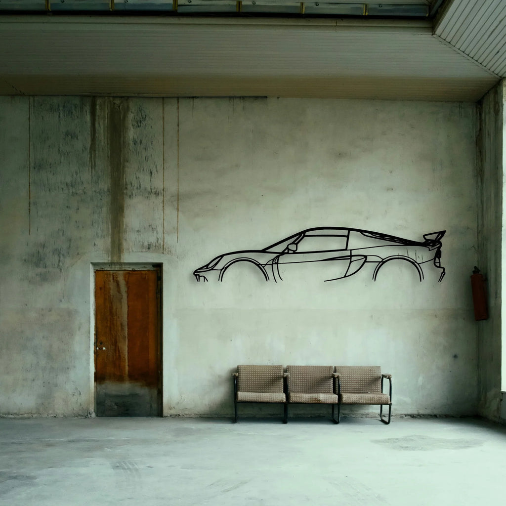 Exige 410 Classic Silhouette Metal Wall Art - Tinvibe