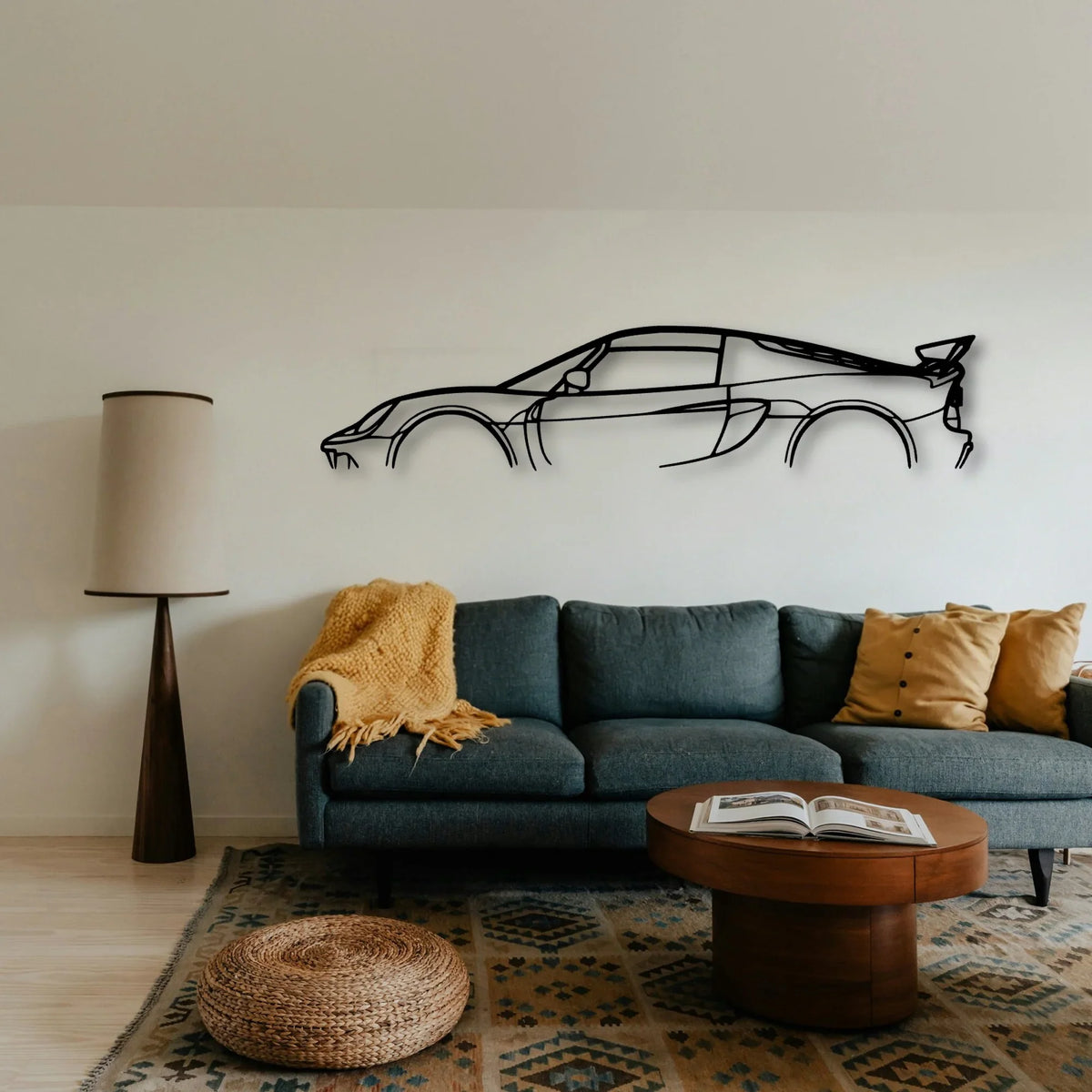 Exige 410 Classic Silhouette Metal Wall Art - Tinvibe