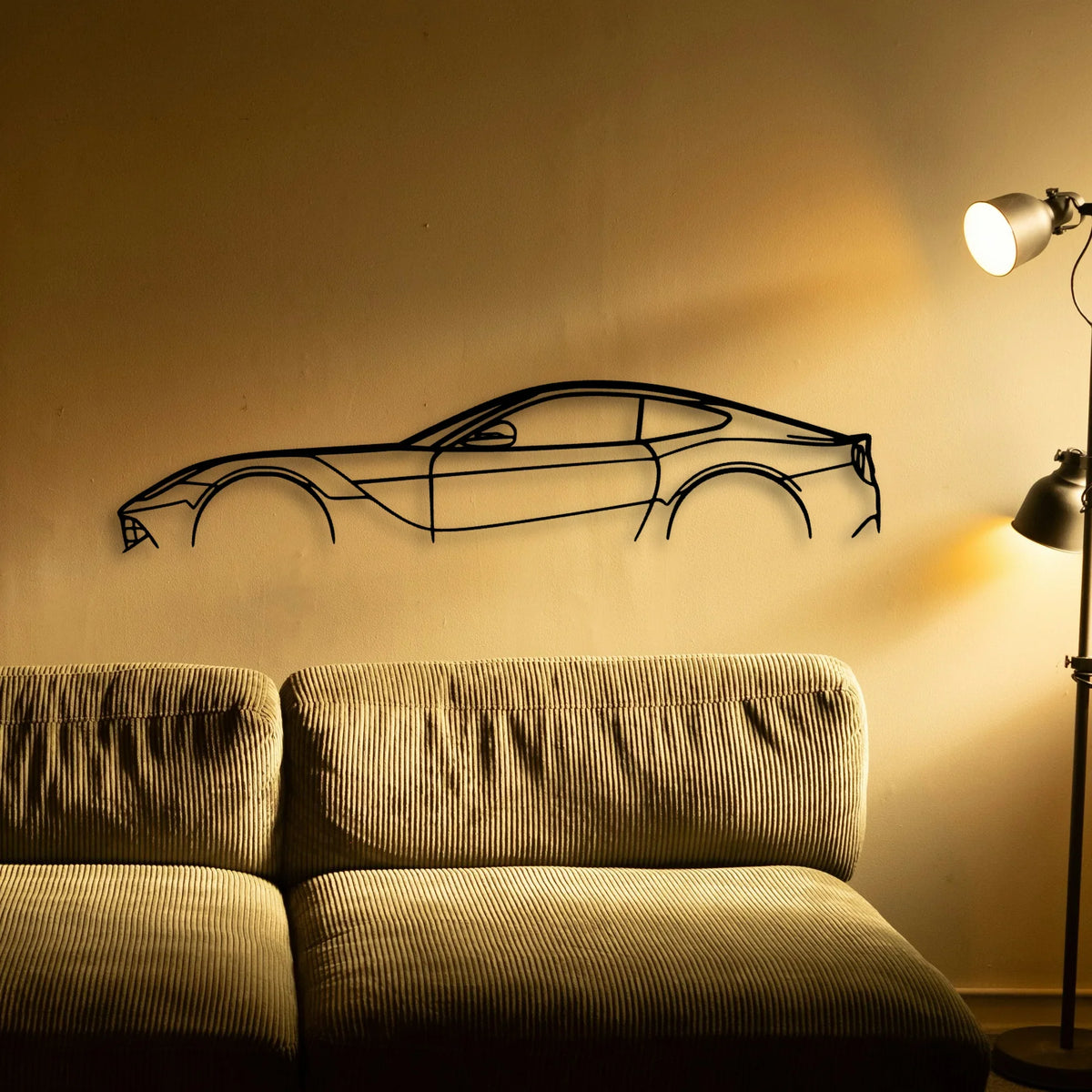 F12 Classic Silhouette Metal Wall Art - Tinvibe