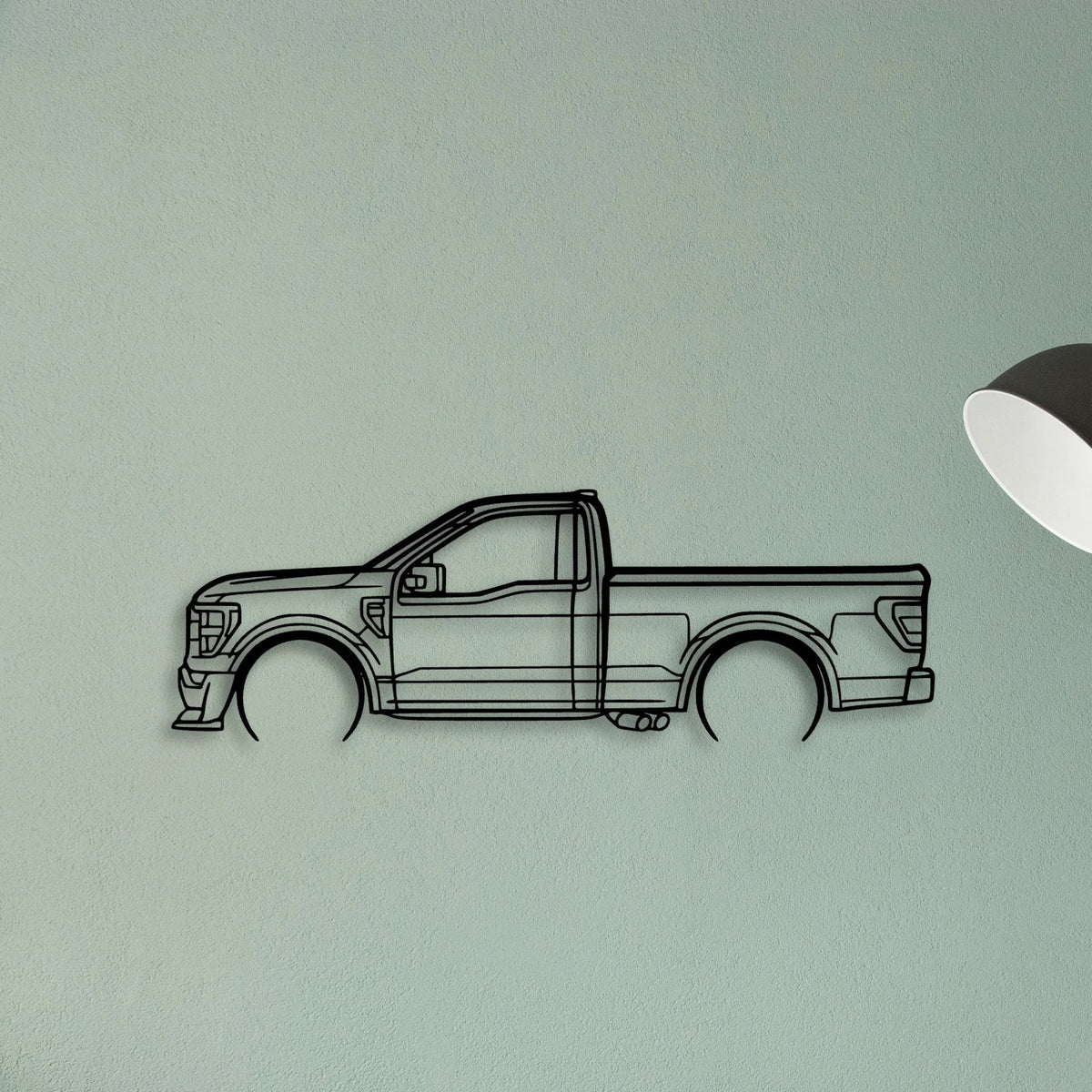 F150 SS Classic Silhouette Metal Wall Art - Tinvibe
