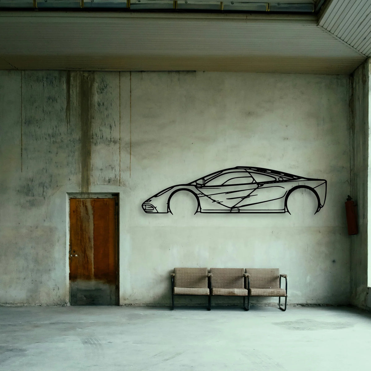 F1 1997 Classic Silhouette Metal Wall Art - Tinvibe