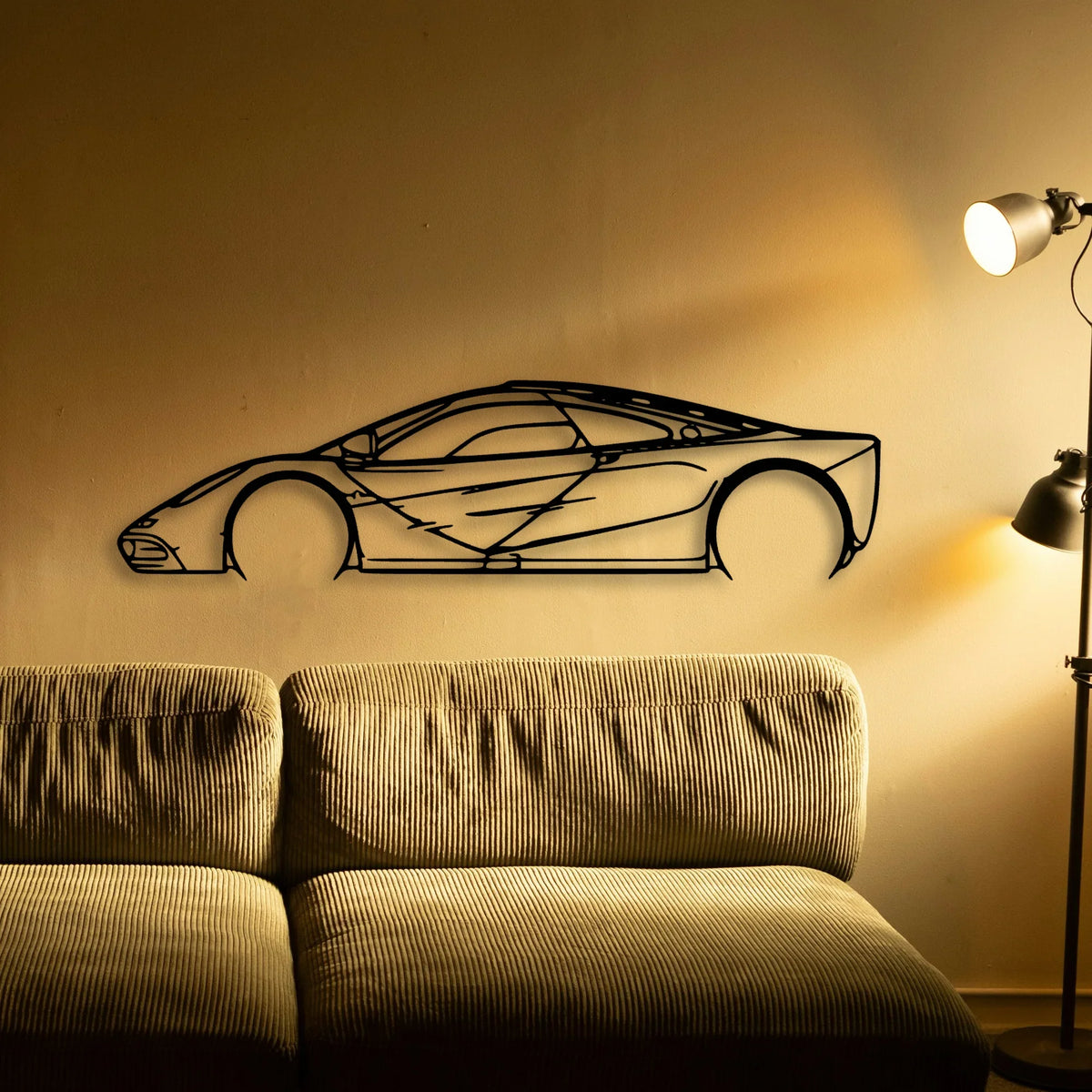 F1 1997 Classic Silhouette Metal Wall Art - Tinvibe