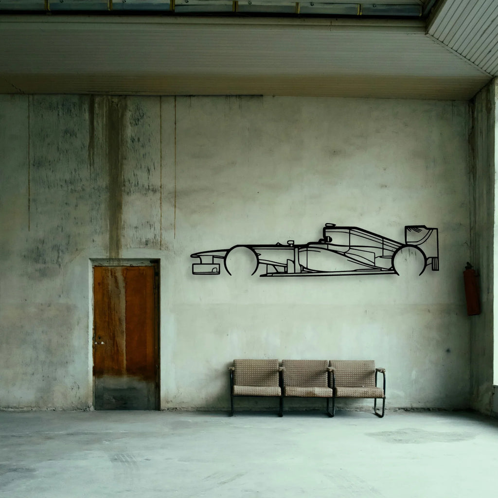F1 RB8 2012 Classic Silhouette Metal Wall Art - Tinvibe