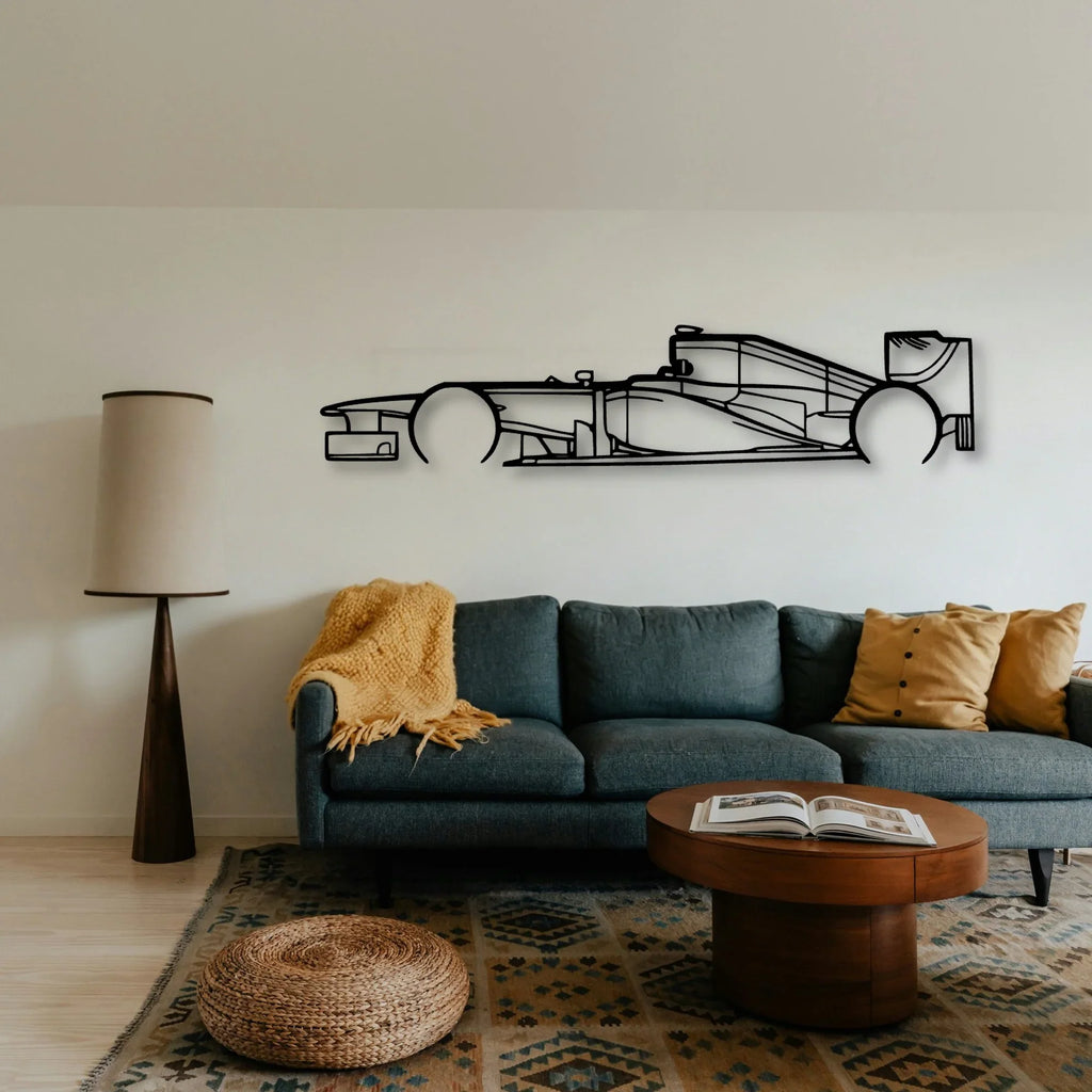 F1 RB8 2012 Classic Silhouette Metal Wall Art - Tinvibe