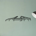 F355 GTS Classic Silhouette Metal Wall Art - Tinvibe