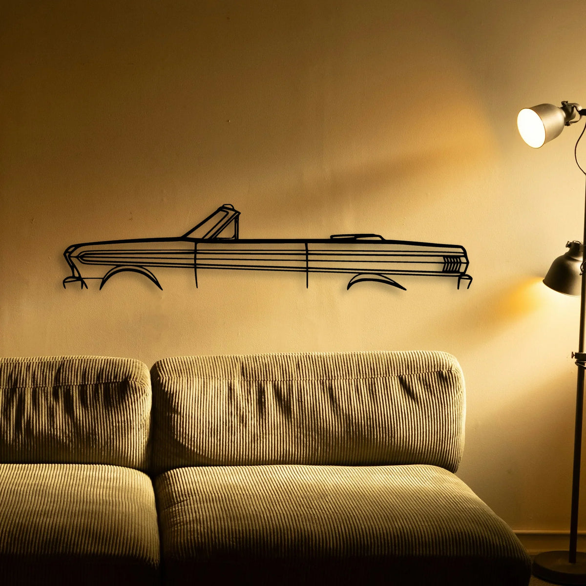 Falcon 1964 Classic Silhouette Metal Wall Art - Tinvibe