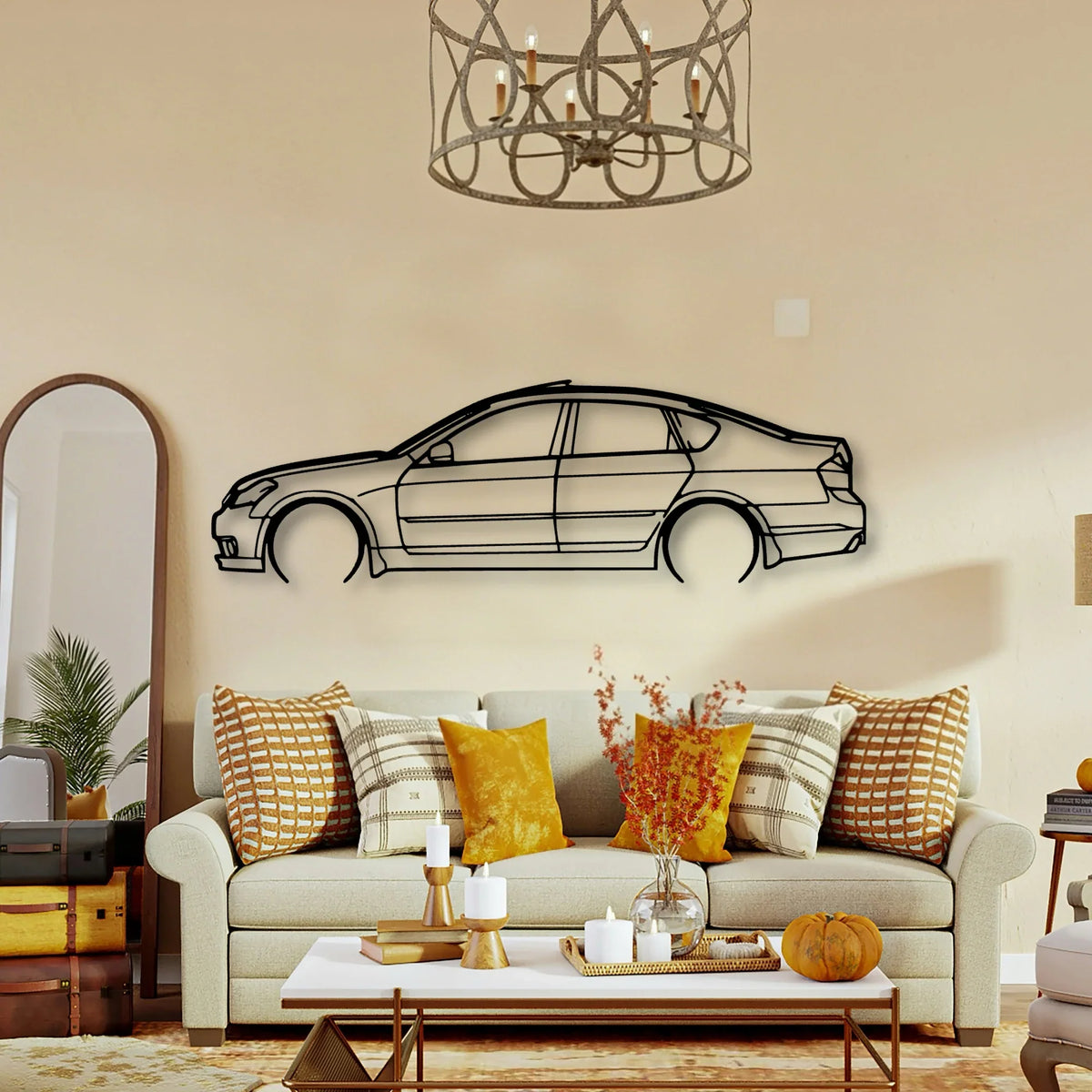 Fuga 2006 Classic Silhouette Metal Wall Art - Tinvibe