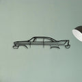 Fury 1958 Classic Silhouette Metal Wall Art - Tinvibe