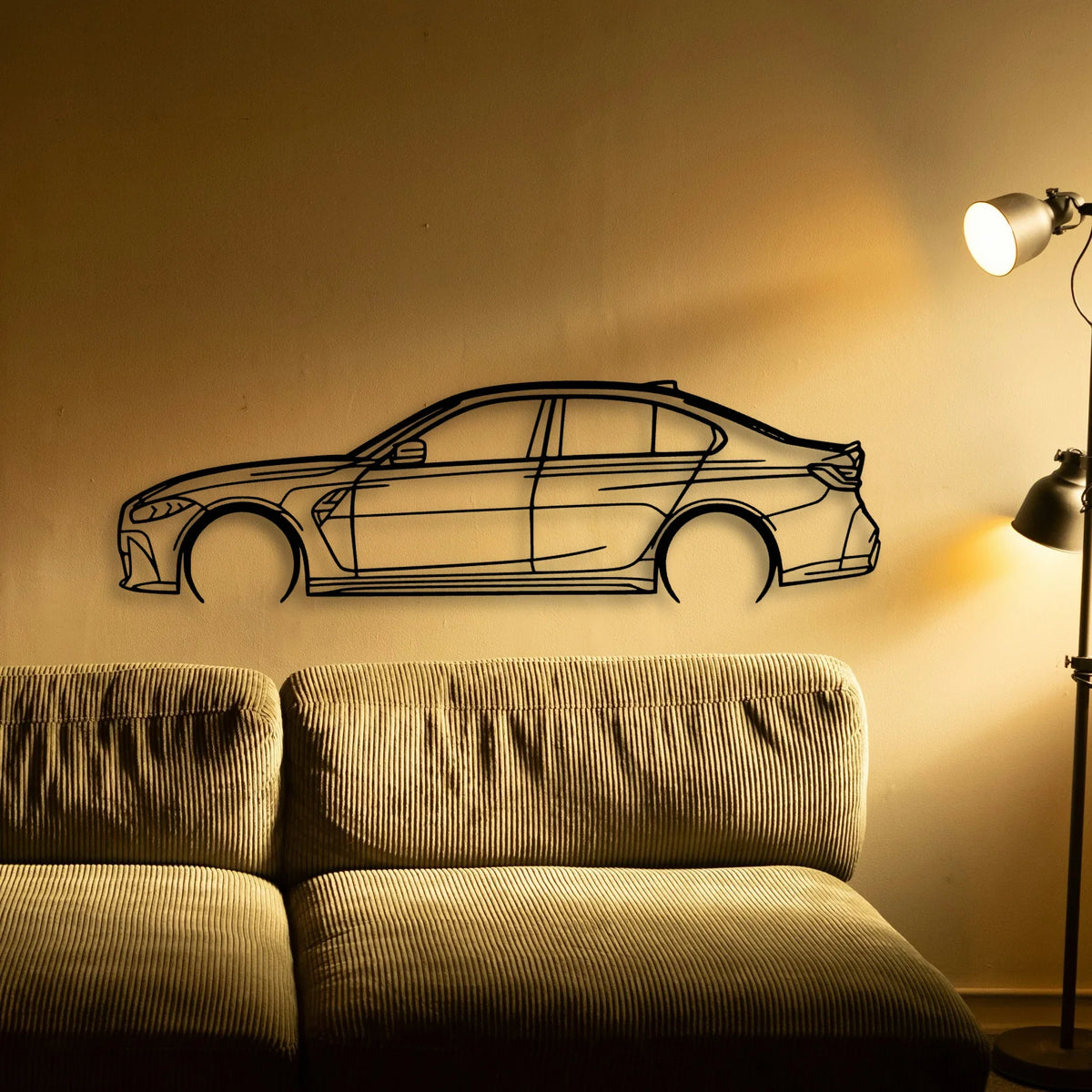 G80 M3 2022 Classic Silhouette Metal Wall Art - Tinvibe
