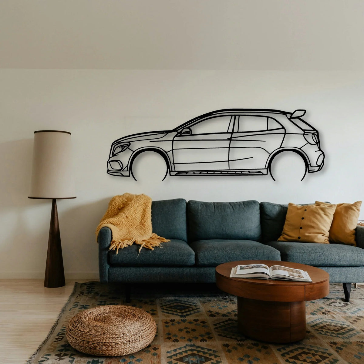 GLA45 Classic Silhouette Metal Wall Art - Tinvibe