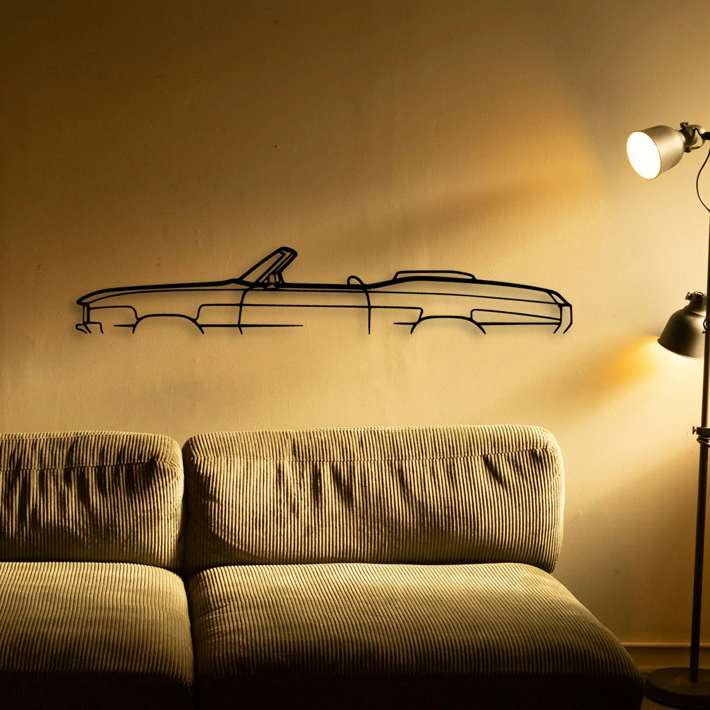 GS 1970 Cabrio Classic Silhouette Metal Wall Art - Tinvibe