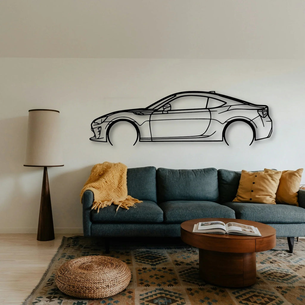 GT86 2017 Classic Silhouette Metal Wall Art - Tinvibe