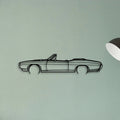 GTO Convertible 1969 Classic Silhouette Metal Wall Art - Tinvibe