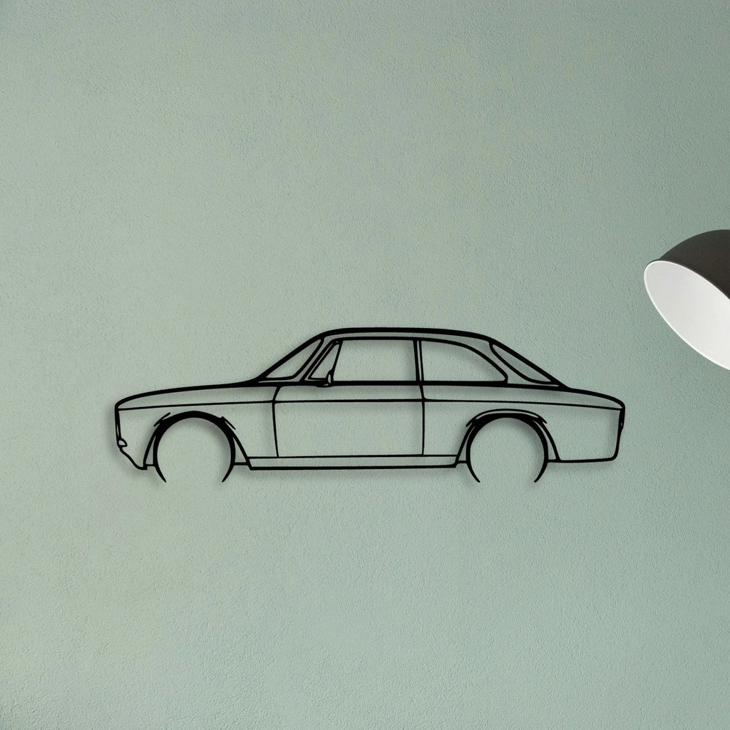 GT 1300 1971 Classic Silhouette Metal Wall Art - Tinvibe