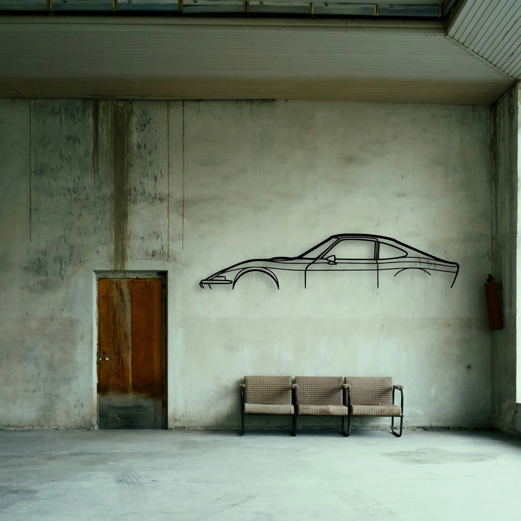 GT 1970 2 Classic Silhouette Metal Wall Art - Tinvibe