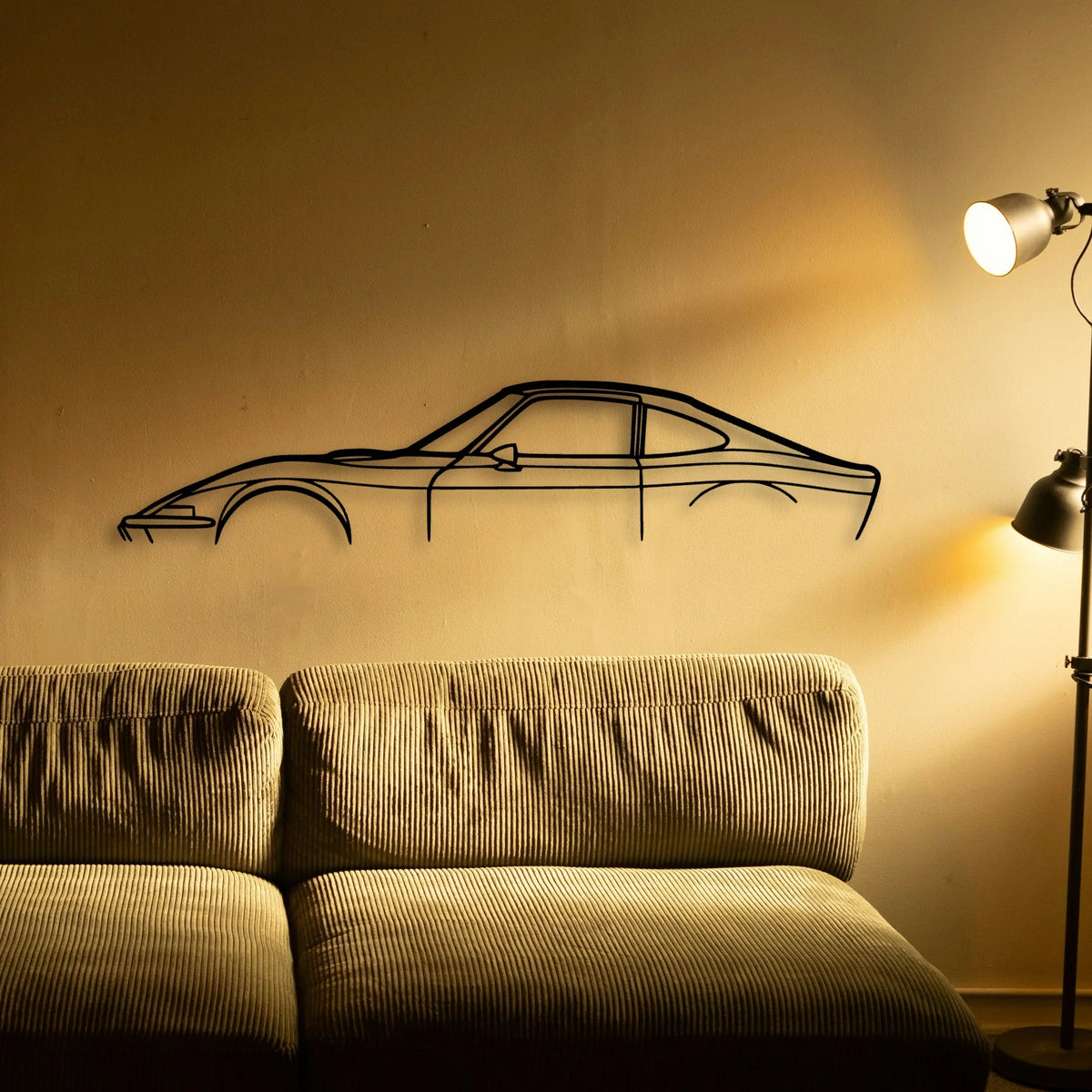 GT 1970 2 Classic Silhouette Metal Wall Art - Tinvibe