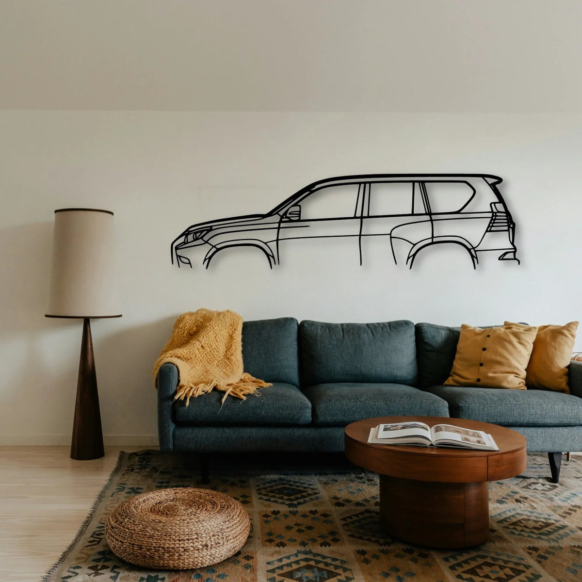 GX460 2018 Classic Silhouette Metal Wall Art - Tinvibe