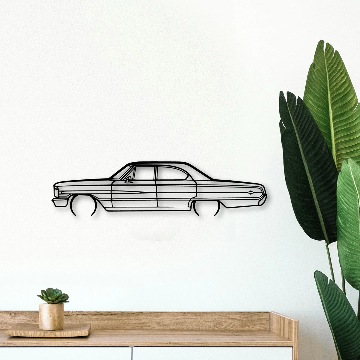Galaxie 500XL Classic Silhouette Metal Wall Art - Tinvibe