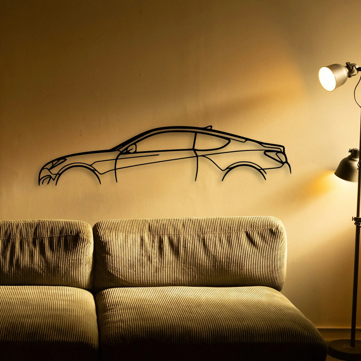 Genesis Coupe Classic Silhouette Metal Wall Art - Tinvibe