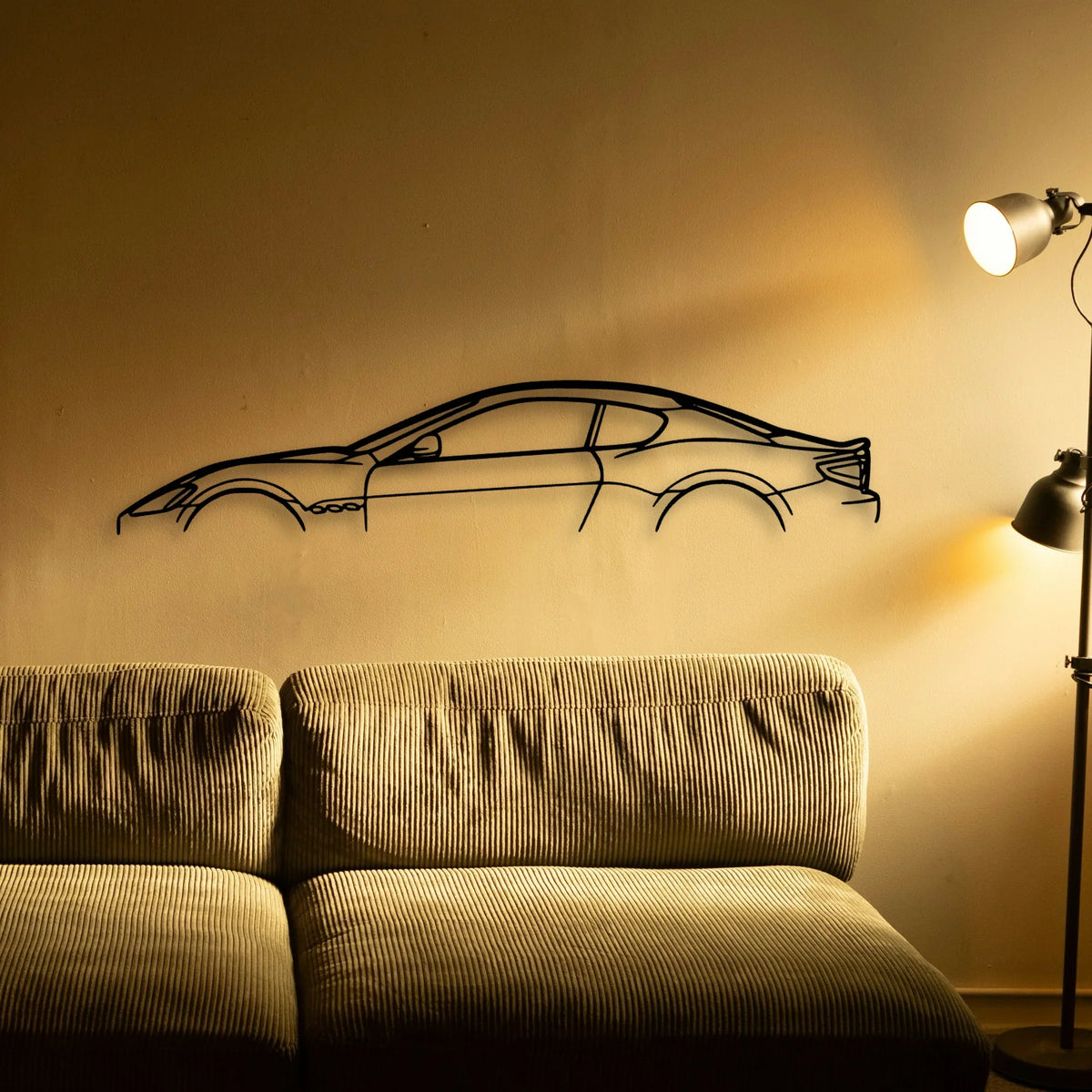 Gran Turismo S 2010 Classic Silhouette Metal Wall Art - Tinvibe