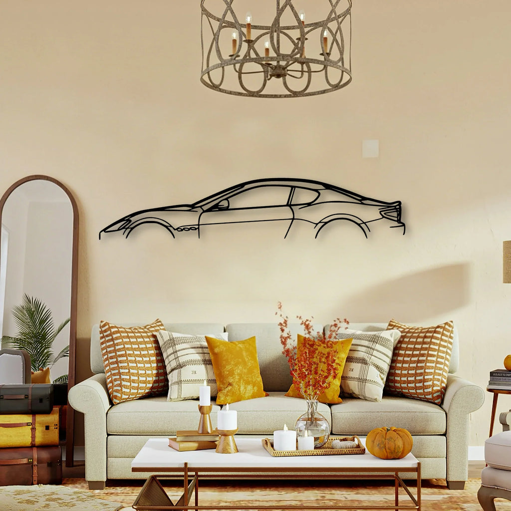 Gran Turismo S 2010 Classic Silhouette Metal Wall Art - Tinvibe