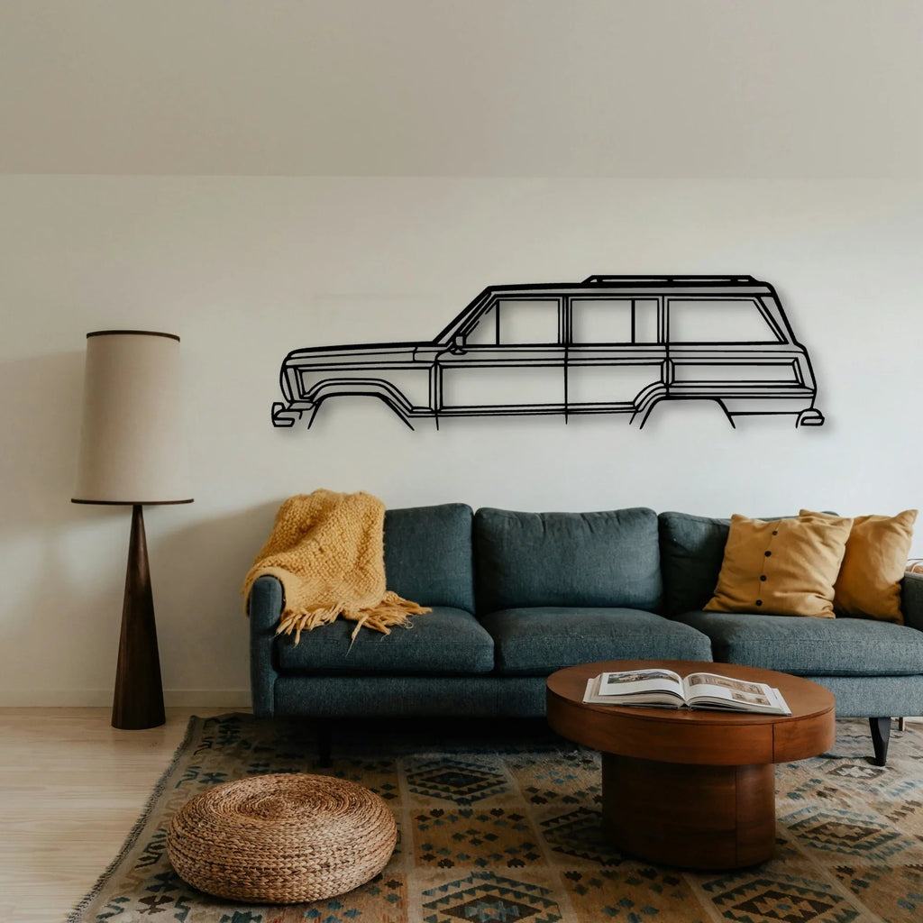 Grand Wagoneer Classic Silhouette Metal Wall Art - Tinvibe