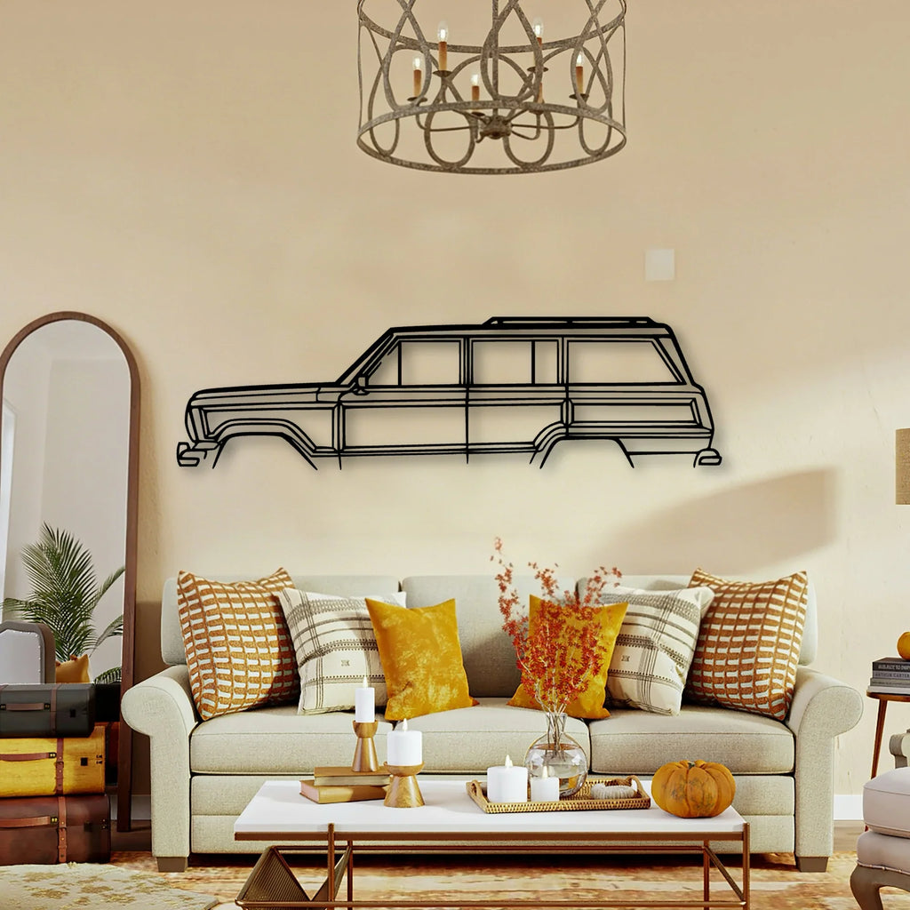 Grand Wagoneer Classic Silhouette Metal Wall Art - Tinvibe