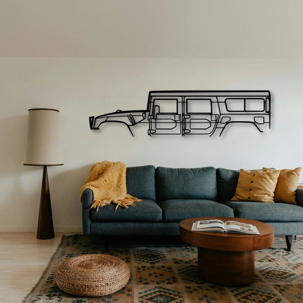 H 1 1998 Classic Silhouette Metal Wall Art - Tinvibe