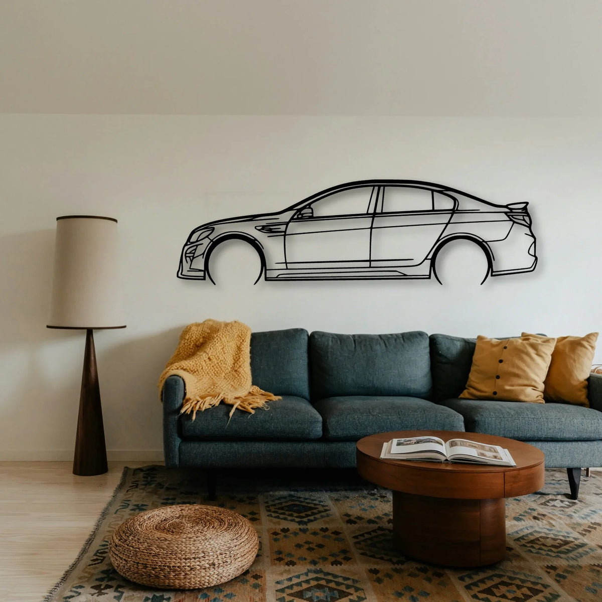 HSV GTSR 2017 Classic Silhouette Metal Wall Art - Tinvibe