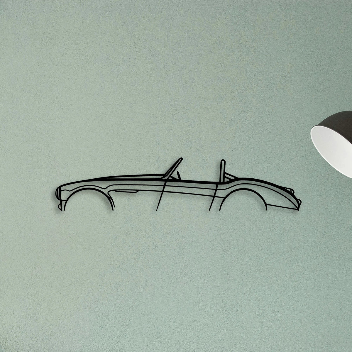 Healey 3000 1960 Classic Silhouette Metal Wall Art - Tinvibe