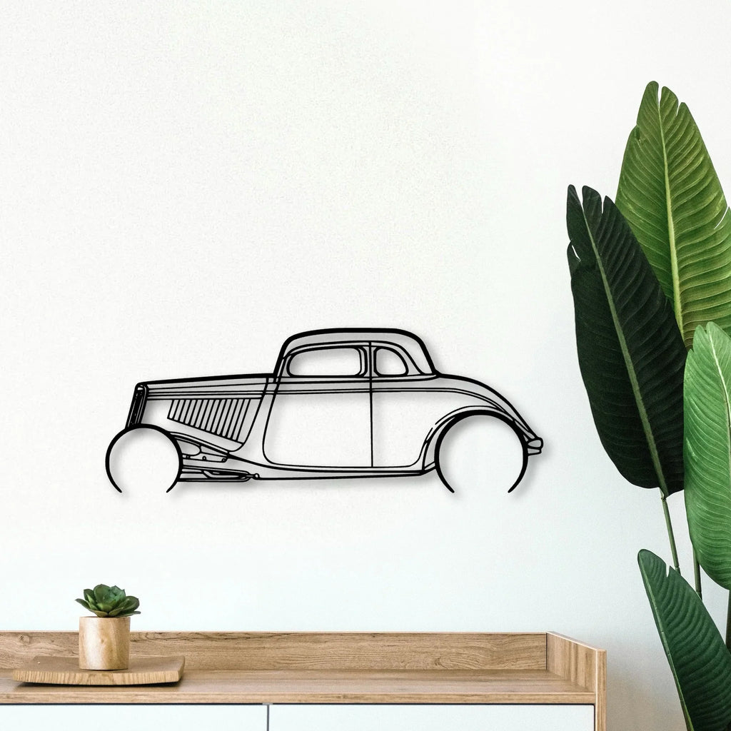 Highboy 1934 Classic Silhouette Metal Wall Art - Tinvibe