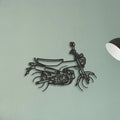 Honda Dax 125 Classic Motorcycle Silhouette Metal Wall Art - Tinvibe