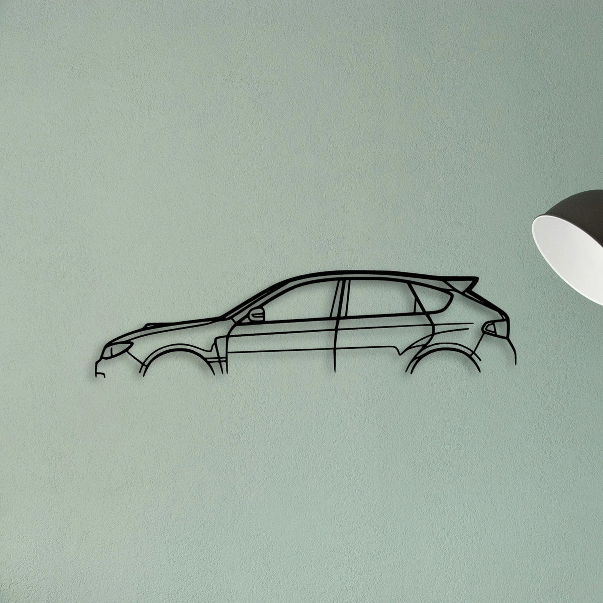 Impreza WRX STI GR Classic Silhouette Metal Wall Art - Tinvibe