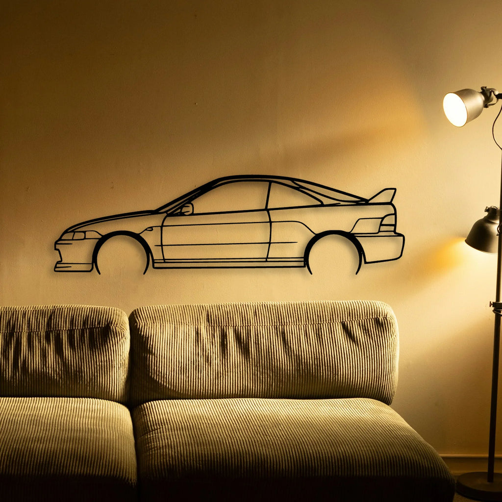 Integra Type R 1998 2 Classic Silhouette Metal Wall Art - Tinvibe