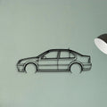 Jetta GLI 2004 Classic Silhouette Metal Wall Art - Tinvibe