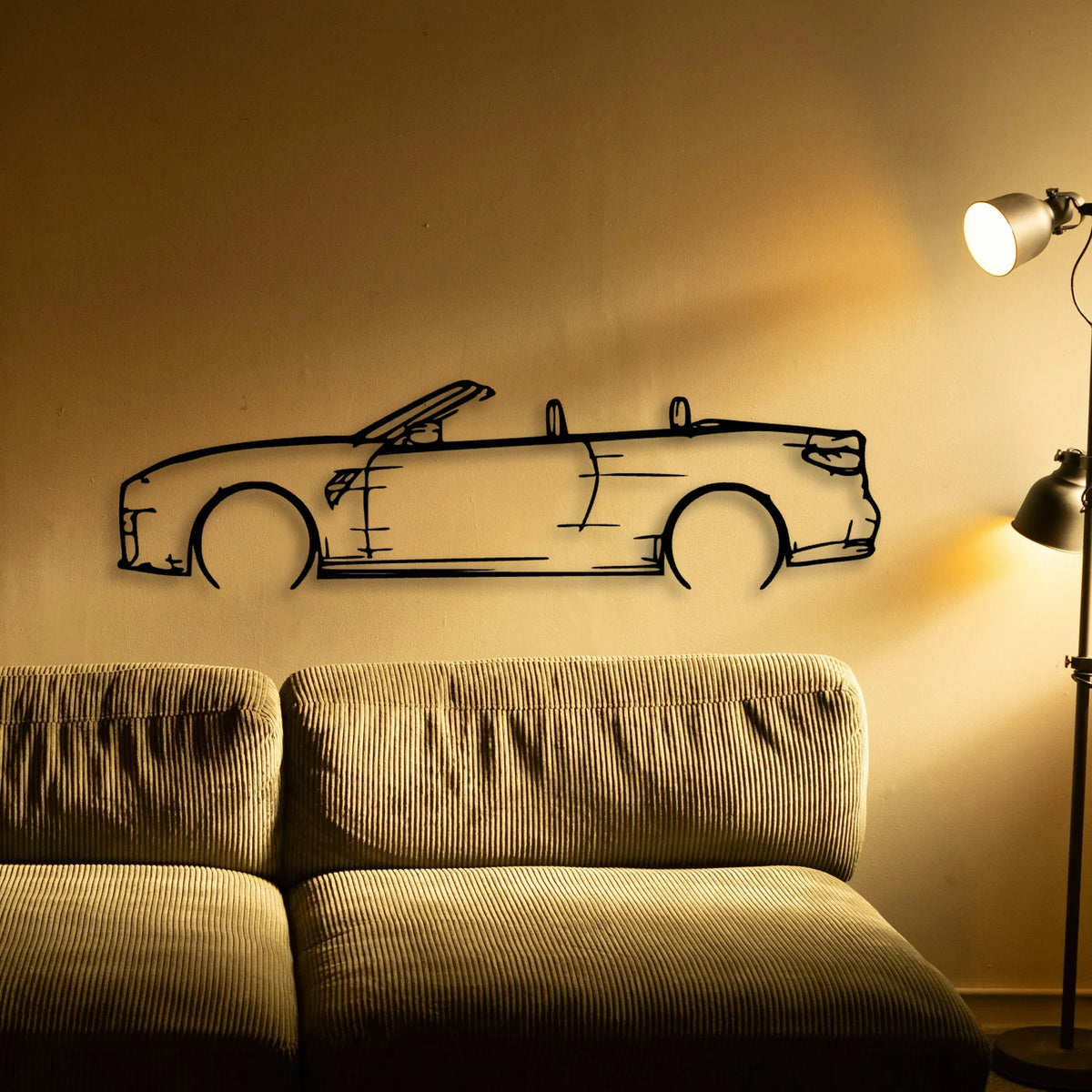 M4 2023 Convertible Classic Silhouette Metal Wall Art - Tinvibe
